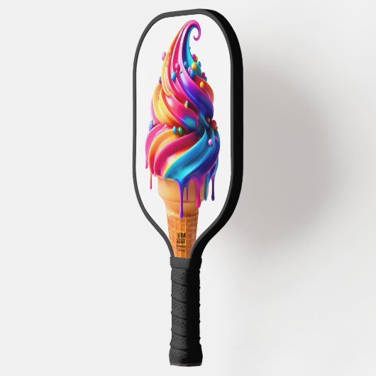 SlipperyJoe's lebendige Speisekarte mit Eis Pickleball Schläger (Links)