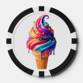 SlipperyJoe's lebendige Speisekarte mit Eis Pokerchips (Vorderseite)