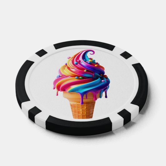 SlipperyJoe's lebendige Speisekarte mit Eis Pokerchips (Einzeln)