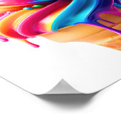 SlipperyJoe's lebendige Speisekarte mit Eis Poster (Ecke)