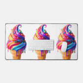 SlipperyJoe's lebendige Speisekarte mit Eis Schreibtischunterlage (Tastatur & Maus)