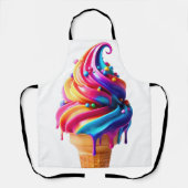 SlipperyJoe's lebendige Speisekarte mit Eis Schürze (Vorderseite)