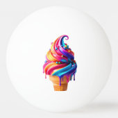 SlipperyJoe's lebendige Speisekarte mit Eis Tischtennisball (Rückseite)