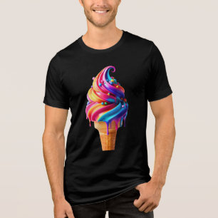 SlipperyJoe's lebendige Speisekarte mit Eis Tri-Blend Shirt