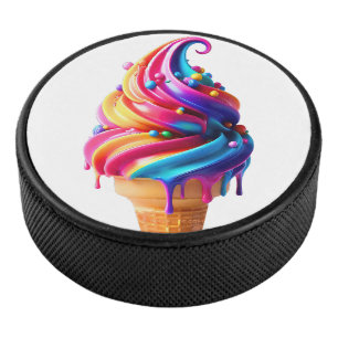SlipperyJoe's lebhafter Eiscremekegel, ein Klassik Eishockey Puck