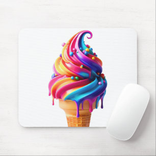 SlipperyJoe's lebhafter Eiscremekegel, ein Klassik Mousepad