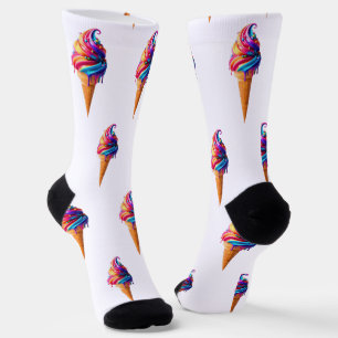 SlipperyJoe's lebhafter Eiscremekegel, ein Klassik Socken