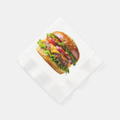 SlipperyJoe's leckeren Cheeseburger knusprig ba Serviette (Ecke)
