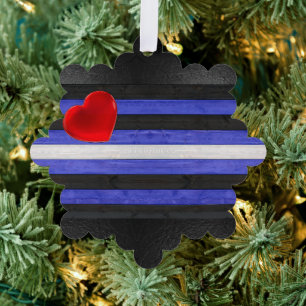 SlipperyJoe's Leder-Stolzflagge schwarz königsblau Ornament Karte