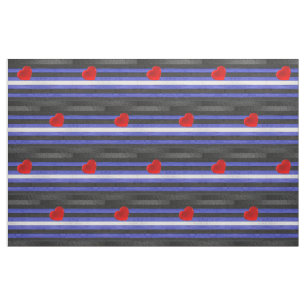 SlipperyJoe's Leder-Stolzflagge schwarz königsblau Stoff