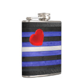 SlipperyJoe's Lederstolperflagge schwarz königsbla Flachmann (Rechts)