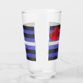 SlipperyJoe's Lederstolperflagge schwarz königsbla Glas (Rechts)