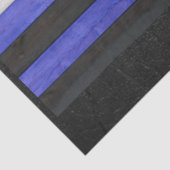 SlipperyJoe's Lederstolperflagge schwarz königsbla Seidenpapier (Detail)