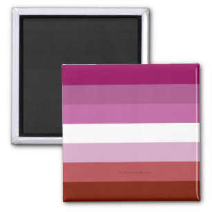 SlipperyJoe's Lesben-Pride-Fahne weiblicher Lipsti Magnet