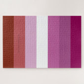SlipperyJoe's Lesben-Pride-Fahne weiblicher Lipsti Puzzle (Horizontal)