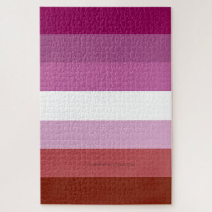 SlipperyJoe's Lesben-Pride-Fahne weiblicher Lipsti Puzzle