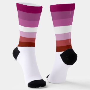 SlipperyJoe's Lesben-Pride-Fahne weiblicher Lipsti Socken