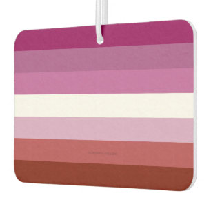 SlipperyJoe's lesbische Pride-Flagge feminine Geme Autolufterfrischer