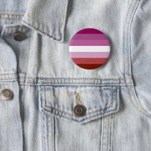 SlipperyJoe's lesbische Pride-Flagge feminine Geme Button