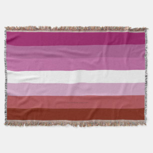 SlipperyJoe's lesbische Pride-Flagge feminine Geme Decke