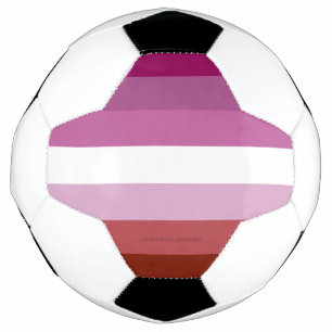 SlipperyJoe's lesbische Pride-Flagge feminine Geme Fußball