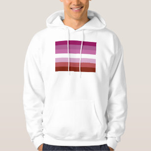 SlipperyJoe's lesbische Pride-Flagge feminine Geme Hoodie