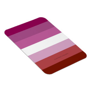 SlipperyJoe's lesbische Pride-Flagge feminine Geme Magnet