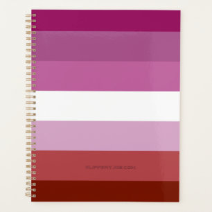 SlipperyJoe's lesbische Pride-Flagge feminine Geme Planer