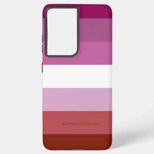 SlipperyJoe's lesbische Pride-Flagge feminine Geme Samsung Galaxy Hülle