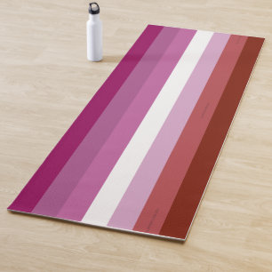 SlipperyJoe's lesbische Pride-Flagge feminine Geme Yogamatte