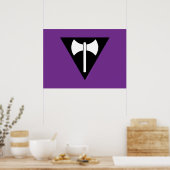 SlipperyJoe's Lesbische Pride-Flagge Labrys ax tri Poster (Küche)
