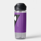 SlipperyJoe's Lesbische Pride-Flagge Labrys ax tri Trinkflasche (Rückseite)