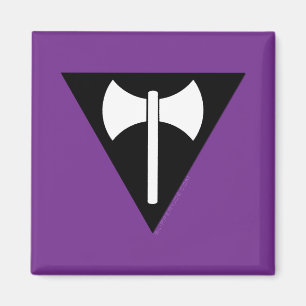 SlipperyJoe's Lesbische Pride-Flagge Labrys-Axt-Dr Magnet