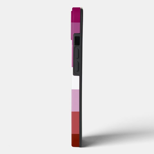 SlipperyJoe's lesbische Stolz-Fahnengemeinde Case-Mate iPhone Hülle (Rückseite / Links)