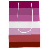 SlipperyJoe's lesbische Stolz-Fahnengemeinde Mittlere Geschenktüte (Rückseite)