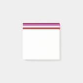 SlipperyJoe's lesbische Stolz-Fahnengemeinde Post-it Klebezettel (Vorderseite)