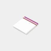 SlipperyJoe's lesbische Stolz-Fahnengemeinde Post-it Klebezettel (angewinkelt)