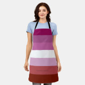 SlipperyJoe's lesbische Stolz-Fahnengemeinde Schürze (Getragen)