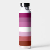 SlipperyJoe's lesbische Stolz-Fahnengemeinde Trinkflasche (Links)