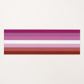 SlipperyJoe's lesbische Stolz-Fahnengemeinde Yogamatte (Vorderseite (Horizontal))