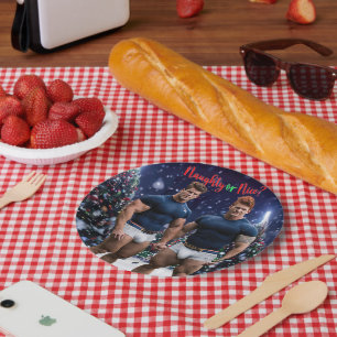 SlipperyJoes leuchtende Weihnachtsbäume zwei musku Pappteller