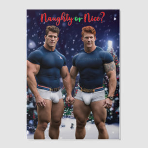 SlipperyJoes leuchtende Weihnachtsbäume zwei musku Pergament Einladungen