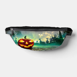 SlipperyJoe's leuchtender Kürbis-Halloween-Wa Bauchtasche