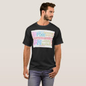 SlipperyJoe's LGBTQ+ Community Wortwolke T-Shirt (Vorne ganz)