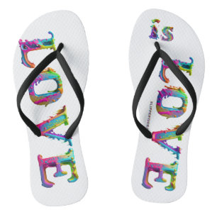 SlipperyJoe's Liebe ist Liebe Spray Gay Pride c Badesandalen
