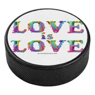 SlipperyJoe's Liebe ist Liebe Spray Gay Pride c Eishockey Puck