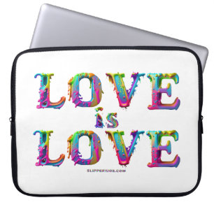 SlipperyJoe's Liebe ist Liebe Spray Gay Pride c Laptopschutzhülle
