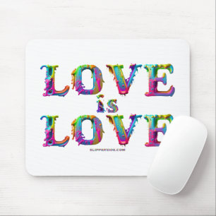 SlipperyJoe's Liebe ist Liebe Spray Gay Pride c Mousepad