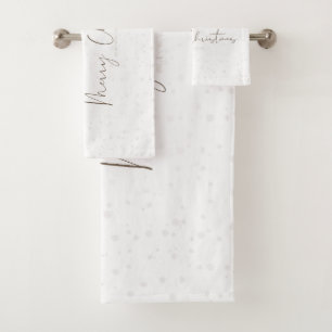 SlipperyJoe's Linienkunst-Silhouette Rentier minim Badhandtuch Set