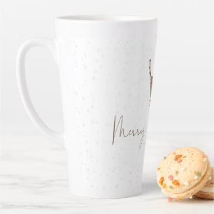 SlipperyJoe's Linienkunst-Silhouette Rentier minim Milchtasse